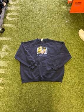 Vintage 90s Disney Store Tigger & Eeyore 'A Good Friend' Crewneck Sweatshirt Nav